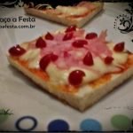 Mini pizza de pão de forma