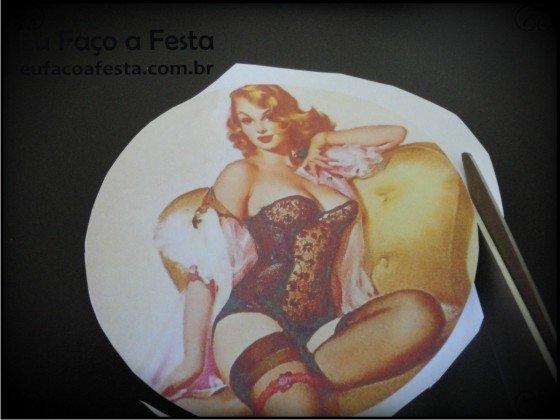 Porta copos vintage com CD's