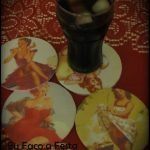 Porta copos vintage com CD's