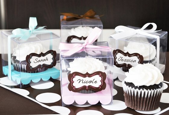 Caixa de cupcakes para lembrancinha - divaentertains