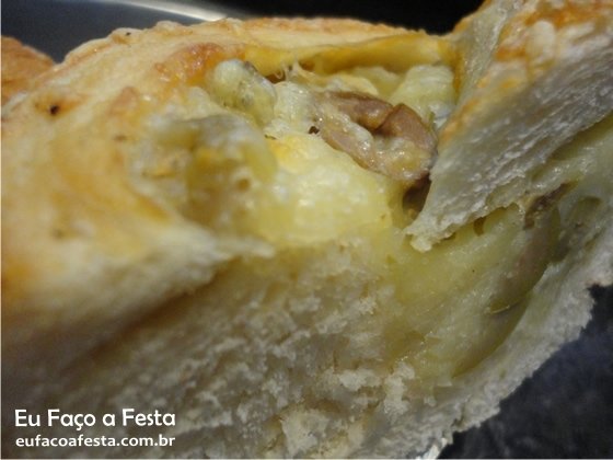 Pão de azeitona com queijo - receita - Eu Faço a Festa