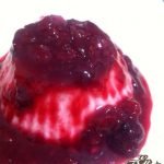 Panacota de Limão Siciliano com calda de frutas vermelhas