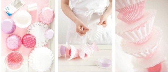 Guirlanda de forminhas de cupcake