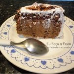 Bolo Mousse de chocolate com marshmallow