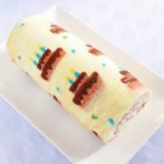 Rocambole estampado para aniversário - sugarforthebrain