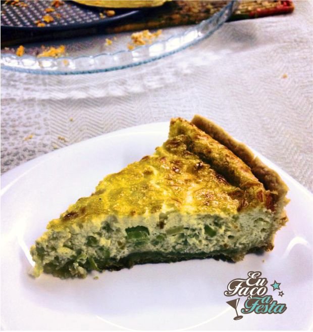 Quiche de alho poró
