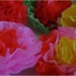 Flores de papel de seda