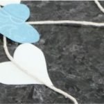 Móbiles de coração de papel