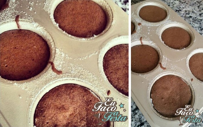 Bolinhos de chocolate sem glúten