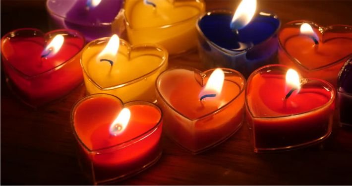 Velas coloridas