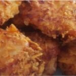 Isca de frango empanada no doritos