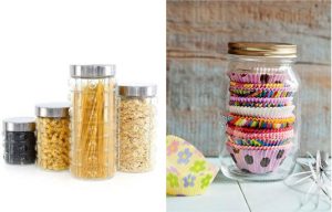 Potes para cozinha e organização