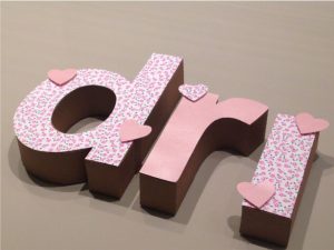 Letras 3D scrap festa