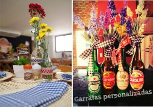 Garrafinhas para mesas