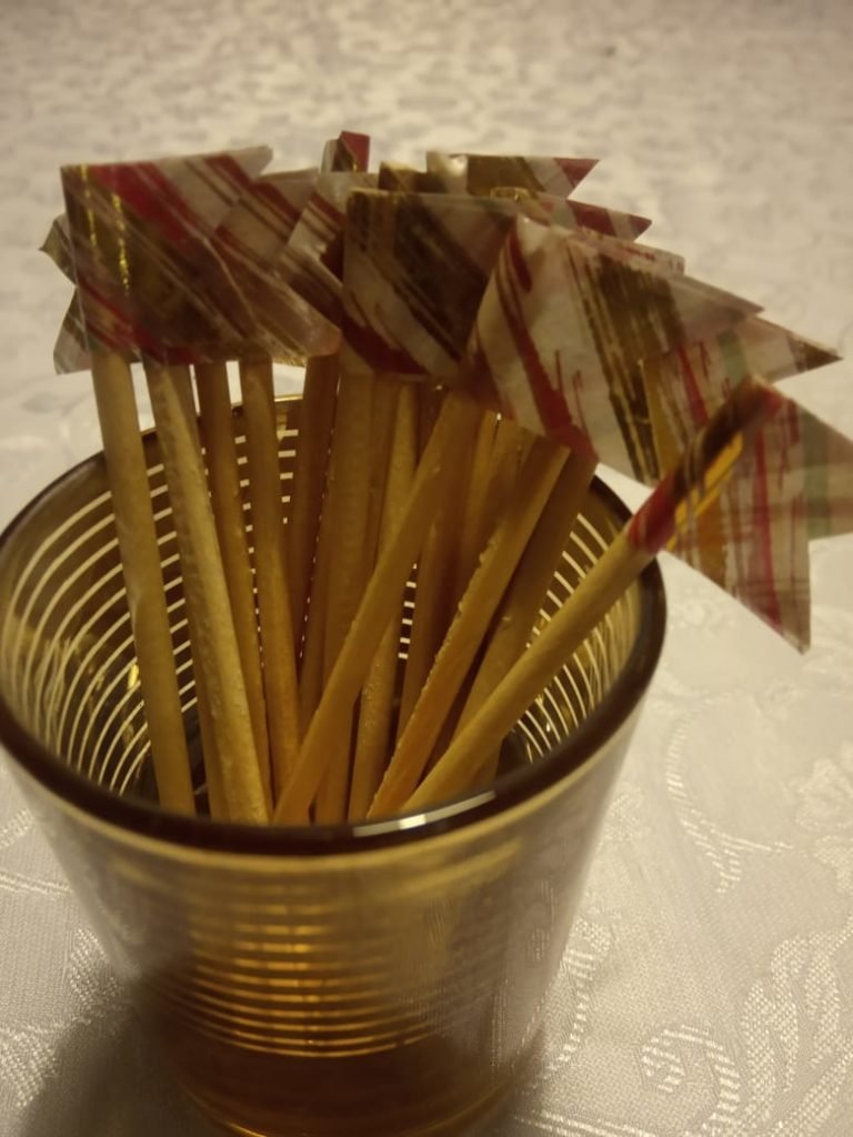 Bandeirinhas para doces
