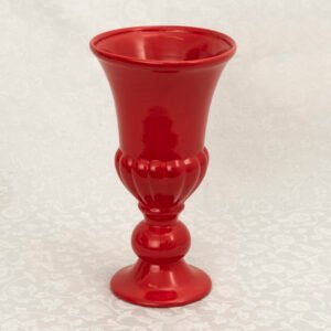Vaso Decorativo Porcelana vermelha G