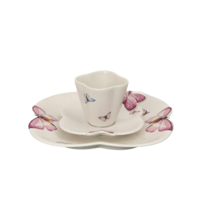 Trio de porcelana butterfly