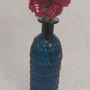 Vaso garrafa azul