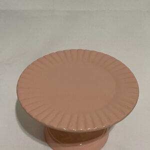 Prato Rosa Chá Cerâmica M