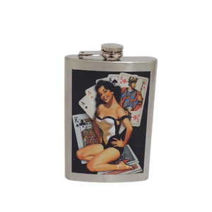 Cantil de bolso porta bebida carteado