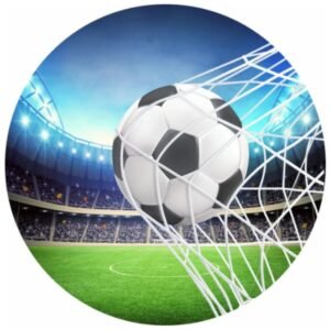 Painel redondo sublimado futebol