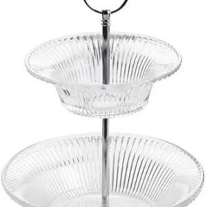 Prato doces 2 andares bowis cristal