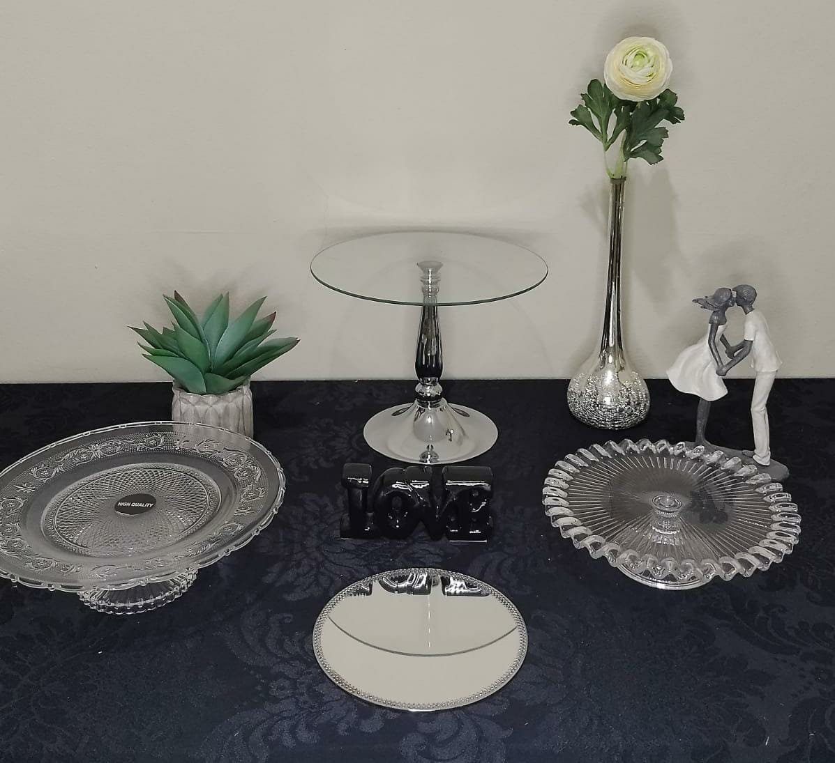 Kit peças de mesa Concret Love