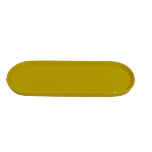Prato cerâmica amarelo