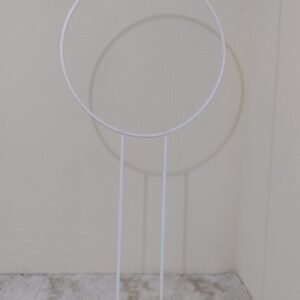 Painel telado branco redondo