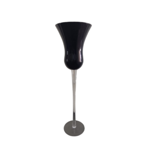 Vaso champagne vidro preto