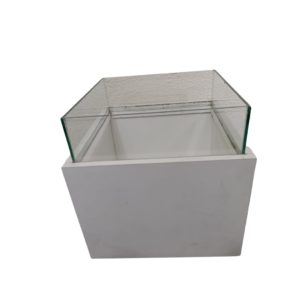Cachepó branco G c/vidro