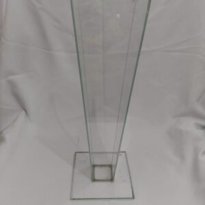 Vaso vidro base quadrada 13x13x50