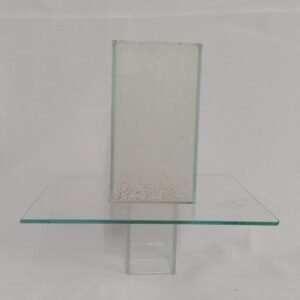 Castiçal vidro areia branco